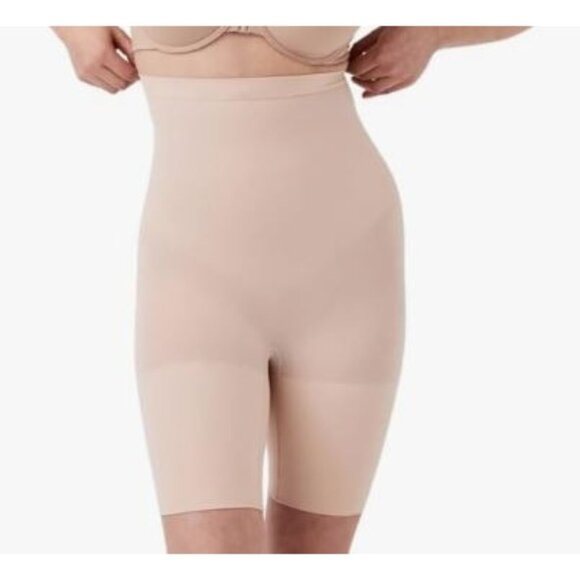 NEW Spanx Women's Shapewear Higher Power Thigh Short Nude Size Large - Picture 1 of 5
